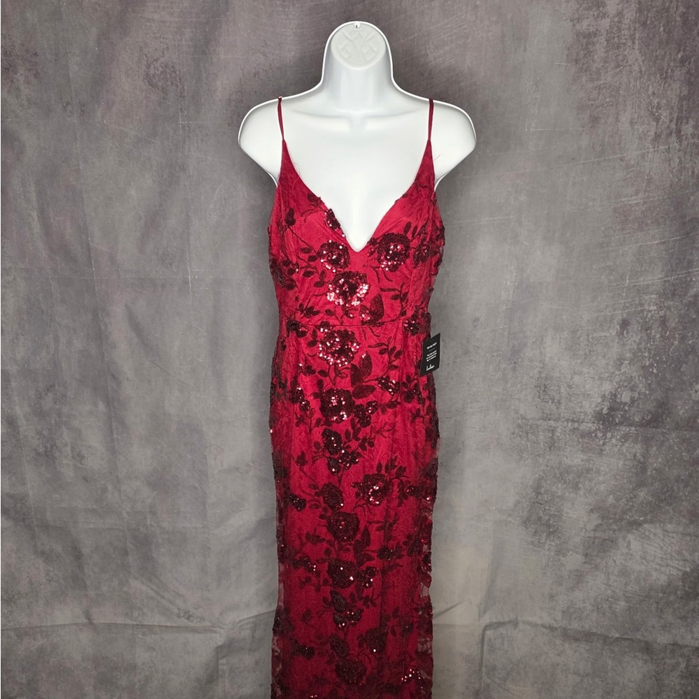 Shine Language Dress - Wine Red - Picture 5 of 8